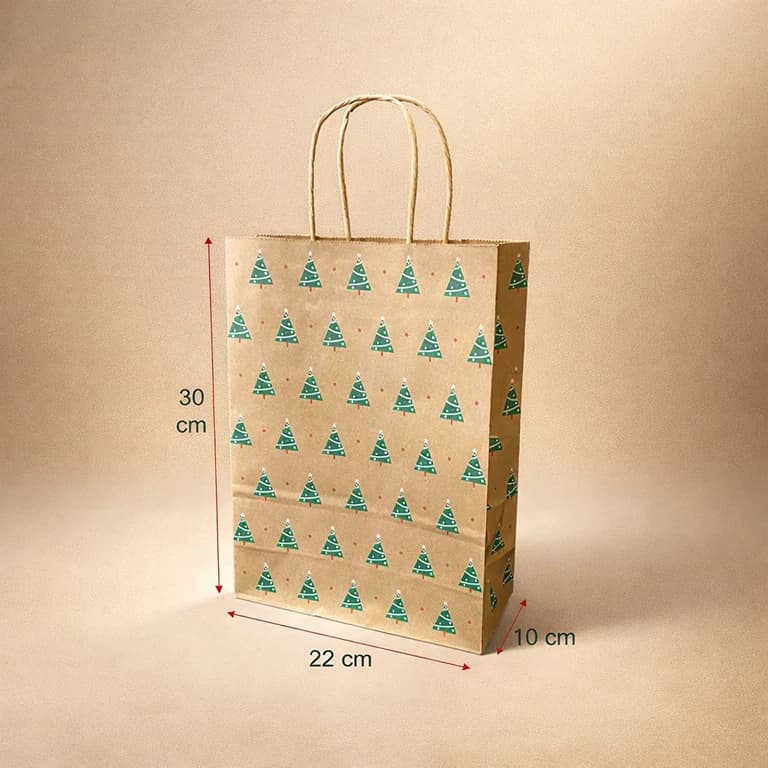 Bolsas de Papel Navidad 22 × 30 cm