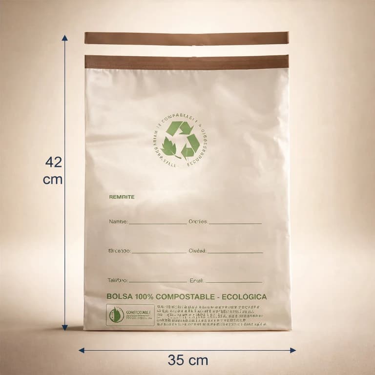 Sobre Courier Compostable Eco-Bag 35 × 42 cm