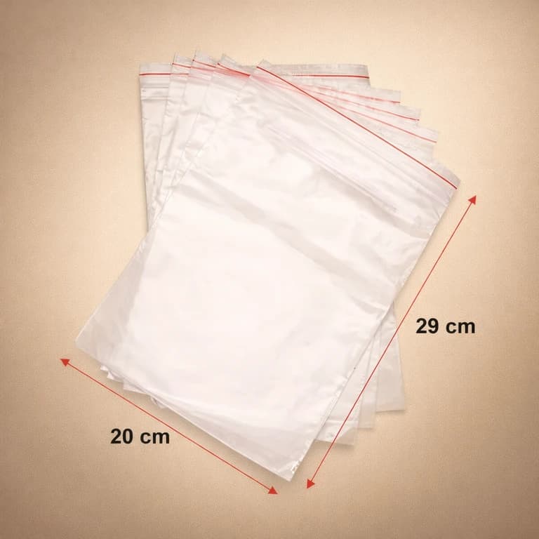 Bolsas de Celofán con Adhesivo 20 × 29 cm