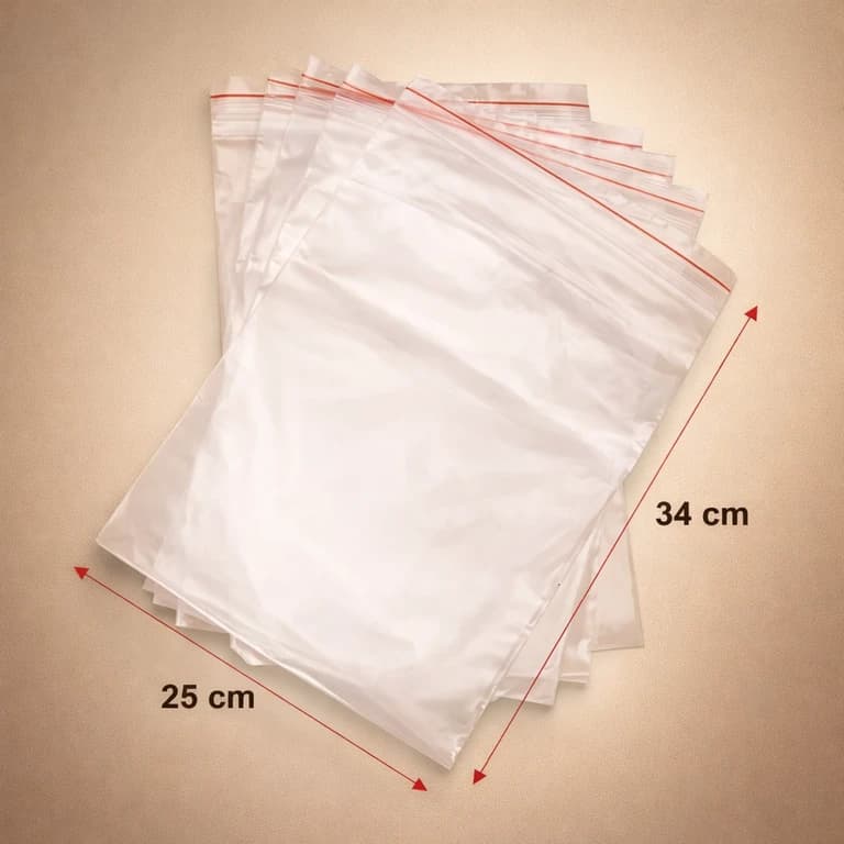 Bolsas de Celofán con Adhesivo 25 × 34 cm