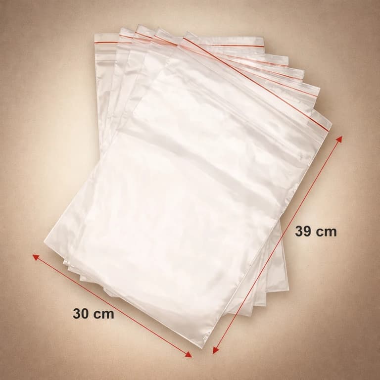 Bolsas de Celofán con Adhesivo 30 × 39 cm