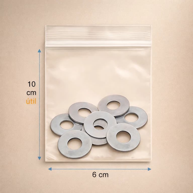 Bolsas Resellables Tipo Ziploc 6 × 10 cm