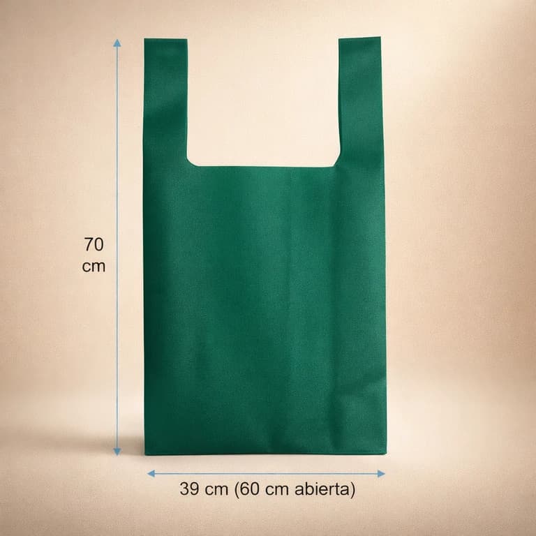 Bolsa TNT tipo camiseta