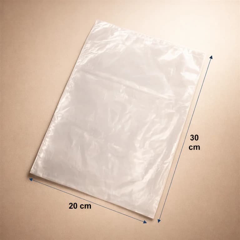 Bolsas de Polietileno Simple 25–30 Micrones 20 × 30 cm