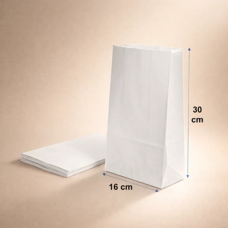 Saquitos de papel para porciones grandes
