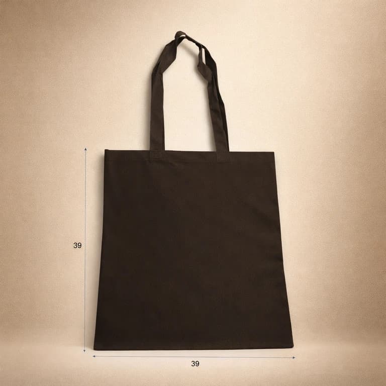 Bolsa de Algodón 39 × 39 cm Negra