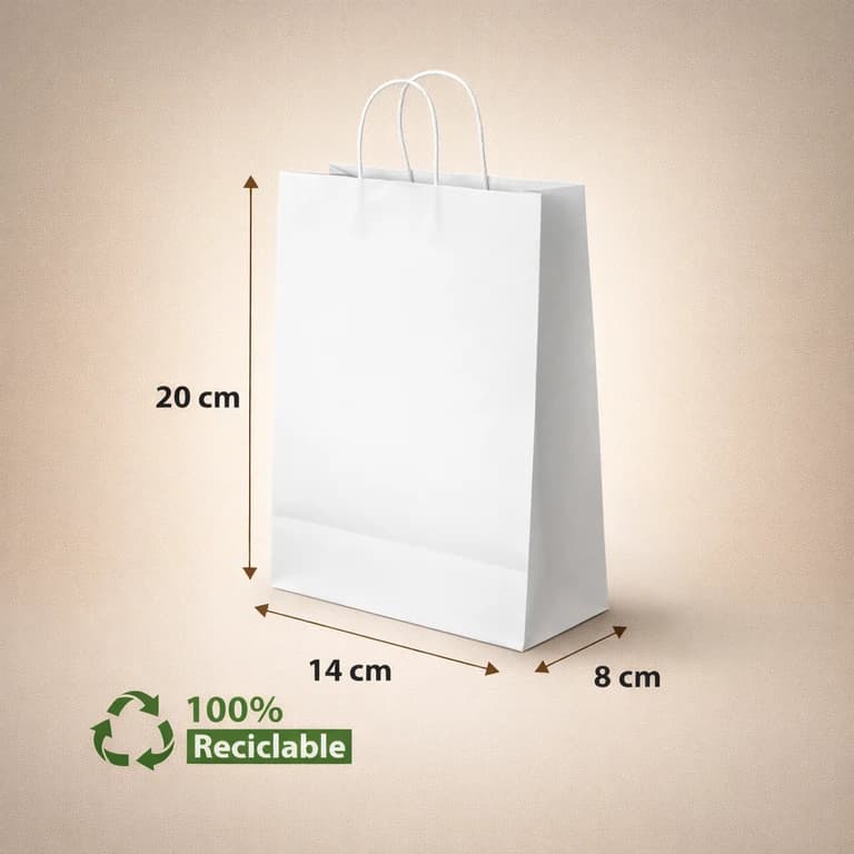 Bolsa blanca sin manilla