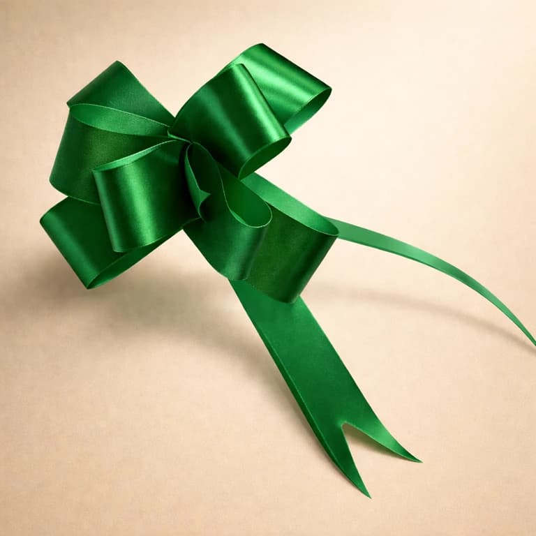 Cinta de Regalo Autoarmable Color Verde